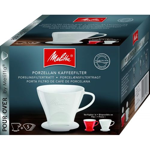  Melitta 219032 Filter Porzellan-Kaffeefilter Groesse 1x4 Rot