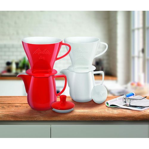  Melitta 219087 Kanne Porzellan Kaffeekanne 0,6l Weiss