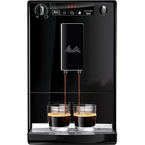  Melitta Caffeo Solo E 950-222 Kaffeevollautomat (Exzellenter Kaffee-Genuss dank Vorbruehfunktion und herausnehmbarer Bruehgruppe) pure black