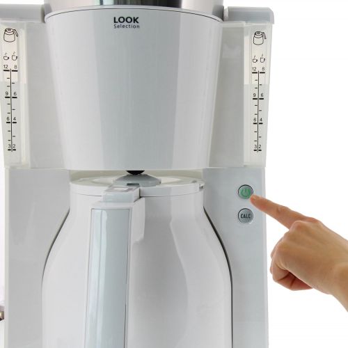  Melitta Kaffeefiltermaschine Look Therm Selection, Aromaselector, Kalkschutz, weiss 101111