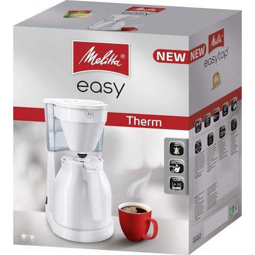  Melitta 1023-05 Easy Therm Filterkaffeemaschine, Kunststoff weiss