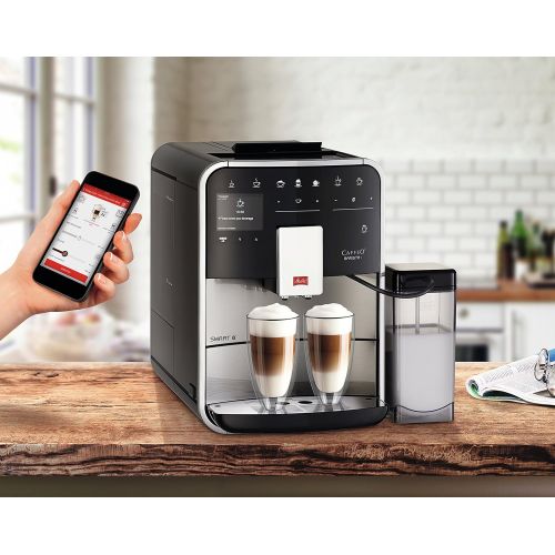  Melitta F840-100 Barista T Smart Kaffeevollautomat, 1450, steel, 1.8 liters, edelstahl/schwarz