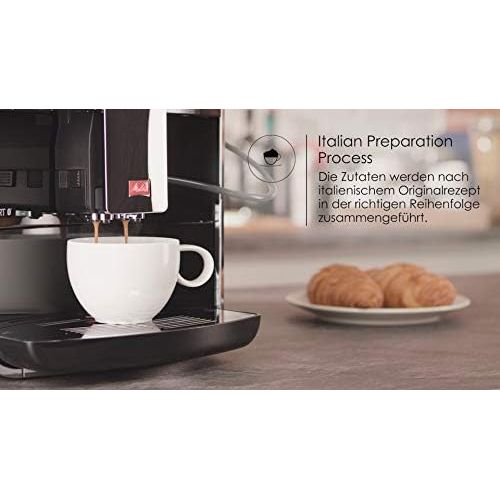  Melitta Caffeo Barista TS Smart F850-102, Kaffeevollautomat mit Milchbehalter, Smartphone-Steuerung mit Connect App, One Touch Funktion, Schwarz