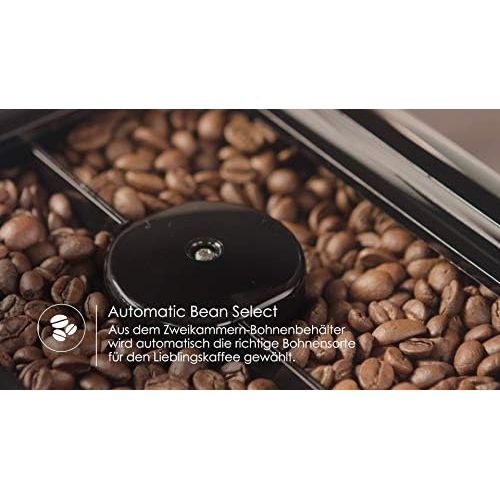  Melitta Caffeo Barista TS Smart F850-102, Kaffeevollautomat mit Milchbehalter, Smartphone-Steuerung mit Connect App, One Touch Funktion, Schwarz