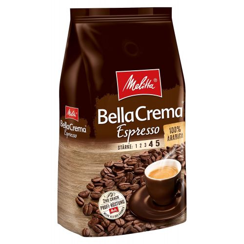  [아마존 핫딜]  [아마존핫딜]Melitta Ganze Kaffeebohnen, 100% Arabica, kraftig-wuerziger Geschmack, Starke 4-5, BellaCrema Espresso, 1kg