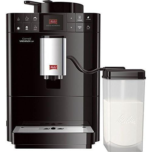  Melitta Caffeo Varianza CSP F570-102, Kaffeevollautomat mit Milchbehalter, One Touch Funktion, Schwarz