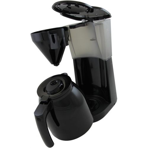  Melitta 1023-06 Easy Therm II + 2 Kannen Filterkaffeemaschine 1050, Kunststoff schwarz