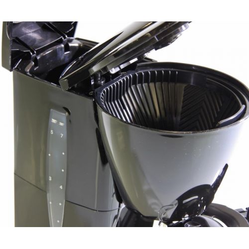  Melitta M 720-1/2 Single5 Kaffeefiltermaschine -Glaskanne mit Tassenskalierung -Tropfstopp schwarz