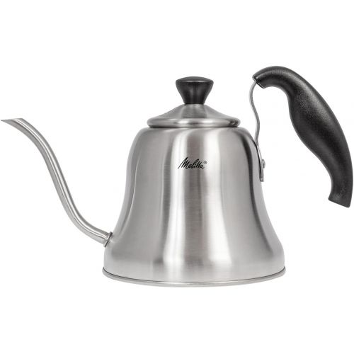  Melitta 219025 Filter Porzellan Kaffeefilter + Handbrueh-Wasserkessel mit Schwanenhalsausguss