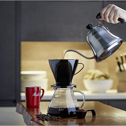  Melitta Kaffeedosierloeffel mit Mengenmarkierungen, Fuer 8, 10 oder 12 g, Kunststoff, Schwarz, 217618