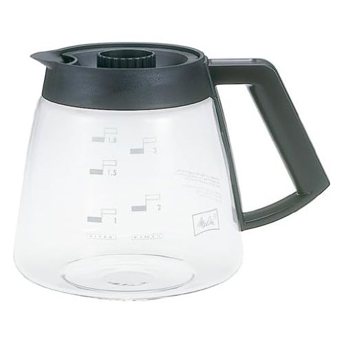  Melitta Glaskanne, Ersatz- Kaffeekanne fuer Filterkaffeemaschinen, Borosilikatglas, 1,8 l