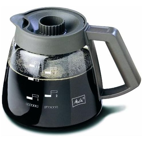  Melitta Glaskanne, Ersatz- Kaffeekanne fuer Filterkaffeemaschinen, Borosilikatglas, 1,8 l