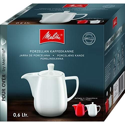  Melitta 219094 Kanne Porzellan Kaffeekannee 0,6l Rot