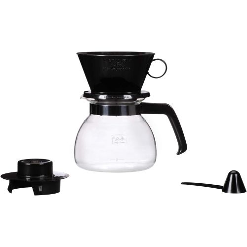  Melitta Pour-Over Coffee Brewer W/ Glass Carafe, 6 Cups (6 Ozper Cup) , (Packing may Vary)