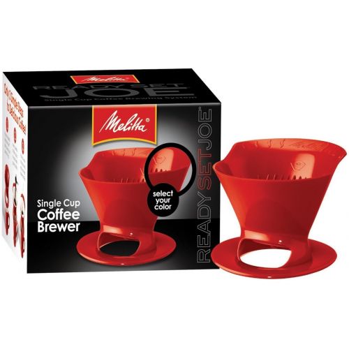  Melitta 64008 2 Pack Single Cup Coffee Brewers, Red