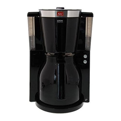  Melitta Look Therm Selection 1011-12, Filterkaffeemaschine mit Thermkanne, AromaSelector, Schwarz