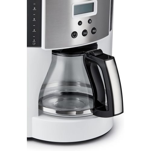  Melitta Aroma Enhance Drip Coffee Maker with Glass Carafe Capacity: 10 cups Includes 5 Melitta Coffee Filters # 4 White