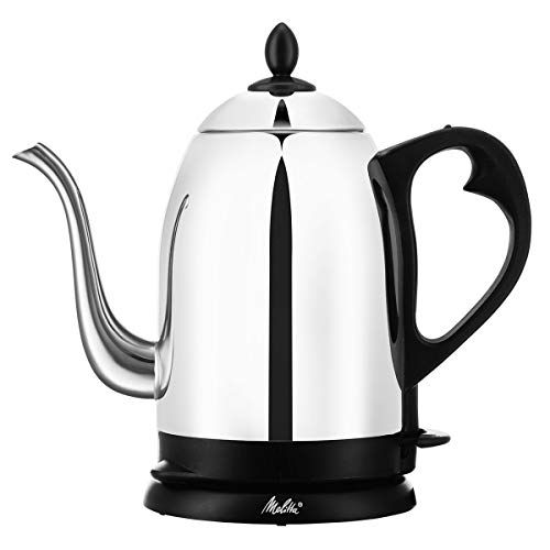  Melitta Precision Pour Over Electric Kettle Gooseneck Pour Over Coffee Kettle Tea Kettle Stainless Steel Kettle 40 oz (1.2 L)