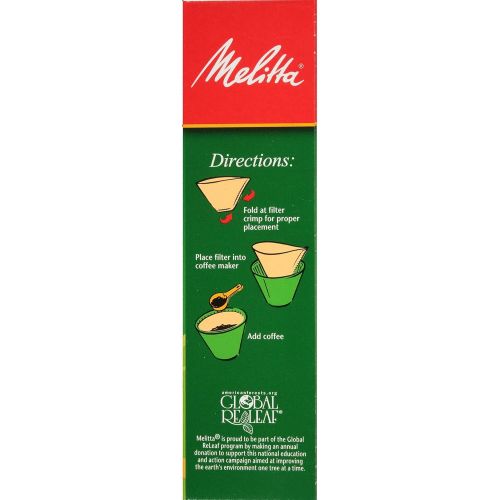  Melitta #4 Coffee Filters, Natural Brown, 2 Pack of 100 Filters.