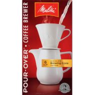 Melitta Gourmet Coffeemaker, Pack of 1, Porcelain Carafe