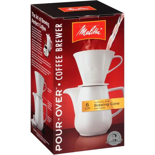  Melitta Gourmet Coffeemaker, Pack of 1, Porcelain Carafe