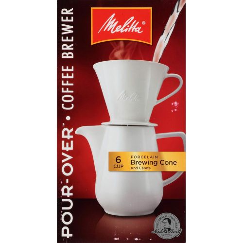  Melitta Gourmet Coffeemaker, Pack of 1, Porcelain Carafe