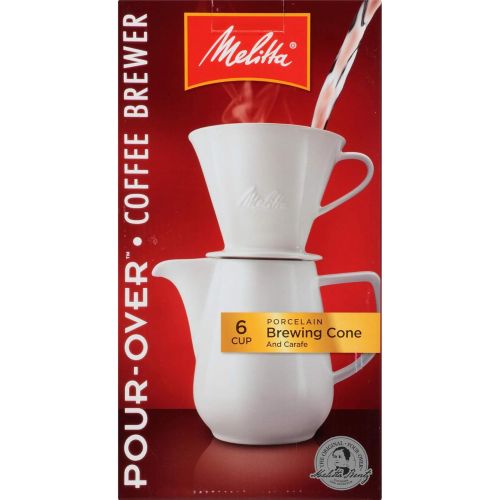  Melitta Gourmet Coffeemaker, Pack of 1, Porcelain Carafe