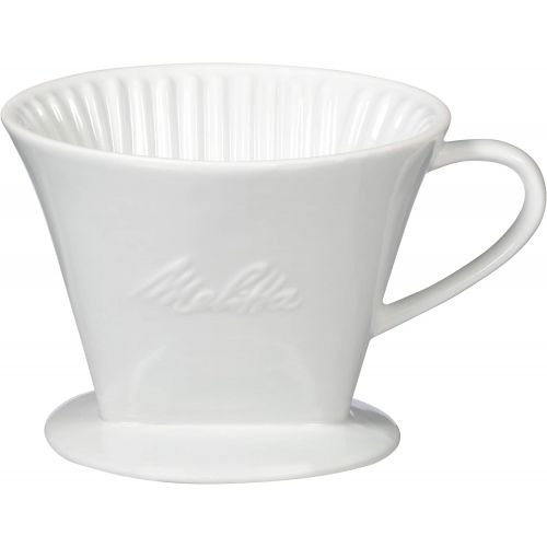  Melitta #2 Porcelain Single-Cup Pour Over Coffee Brewer, White: Coffee Substitutes: Kitchen & Dining