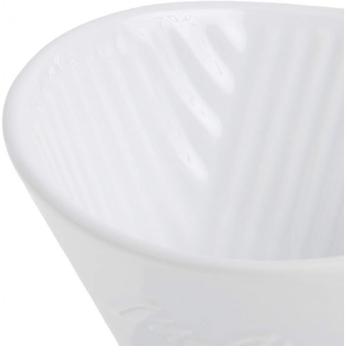  [아마존베스트]Melitta 1 Cup Porcelain Pour-Over Cone Coffeemaker, Glossy White