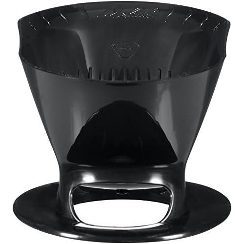  Melitta Filter Coffee Maker, Single Cup Pour-Over Brewer, Black, 1 Count