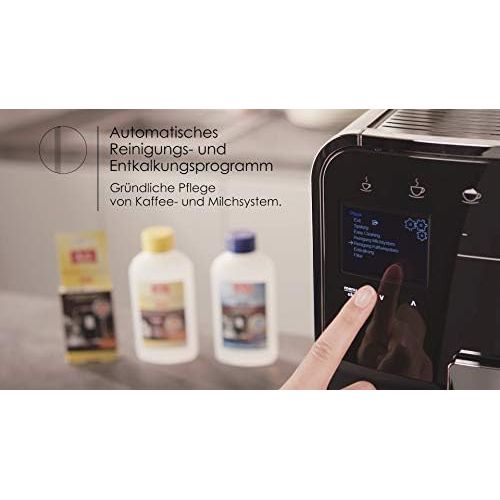  [아마존베스트]Melitta Caffeo Barista TS Smart F850-102 Fully Automatic Coffee Machine with Milk Container, Smartphone Control with Connect App, One Touch Function, Black