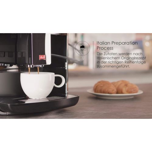  [아마존베스트]Melitta Caffeo Barista TS Smart F850-102 Fully Automatic Coffee Machine with Milk Container, Smartphone Control with Connect App, One Touch Function, Black