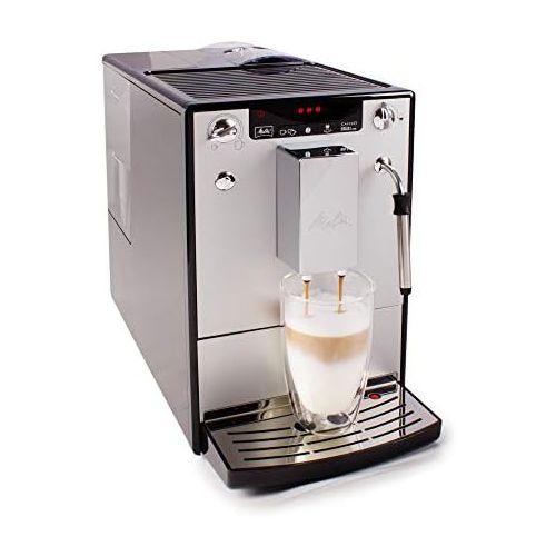  [아마존베스트]Melitta E953-102 Caffeo Solo and Milk Fully Automatic Coffee Maker with Milk Steamer - Silver and Black