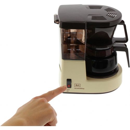  [아마존베스트]Melitta Filter Coffee Machine with Glass Jug, Aromaboy, 2 Cup Glass Jug, Filter Insert