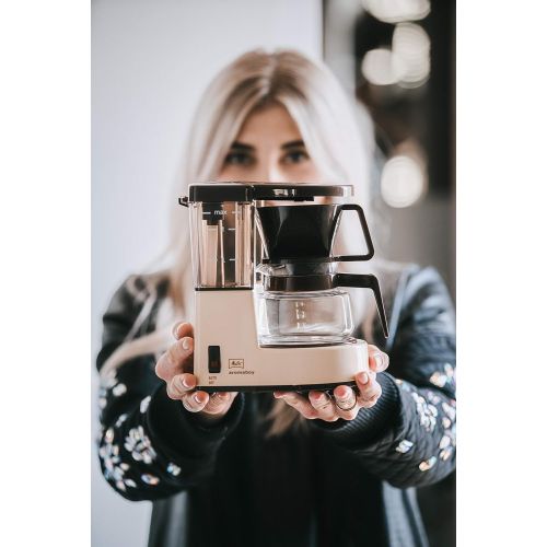  [아마존베스트]Melitta Filter Coffee Machine with Glass Jug, Aromaboy, 2 Cup Glass Jug, Filter Insert