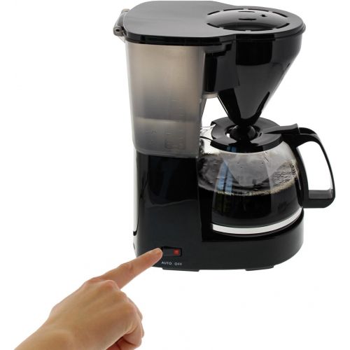  [아마존베스트]Melitta Easy Filter Coffee Maker with Glass Jug, Compact Design, Black