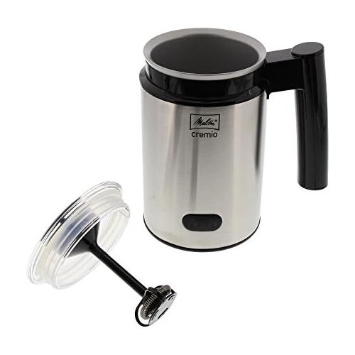  [아마존베스트]Melitta, Milk frother, for cold and warm milk, non-stick coated container, CREMIO