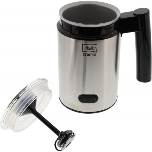  [아마존베스트]Melitta, Milk frother, for cold and warm milk, non-stick coated container, CREMIO