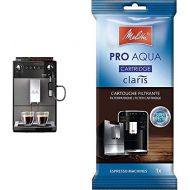 Melitta Avanza F270 100 Fully Automatic Coffee Machine with Integrated Milk System (20 cm Width) Mystic Titanium & 192830 Filter Cartridge for Fully Automatic Coffee Machines | P
