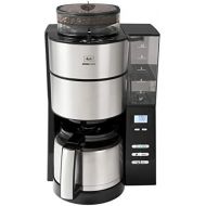 Melitta Aromafresh 1021 01 Filter coffee machine with thermal pot and integrated grinder, approx. 10 cups, black