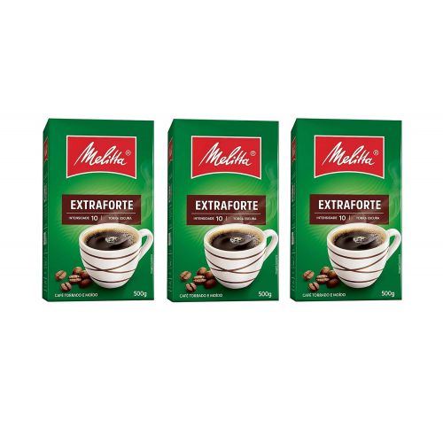  Melitta Extra Strong Roasted Coffee - 17.6 oz | Cafe Extra-Forte Melitta - 500g - (PACK OF 16)