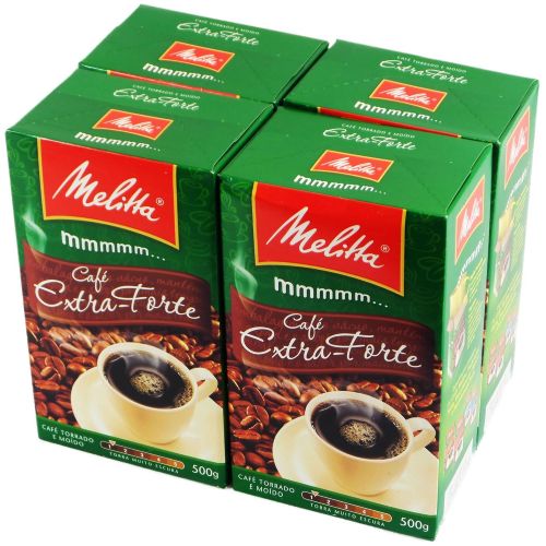  Melitta Extra Strong Roasted Coffee - 17.6 oz | Cafe Extra-Forte Melitta - 500g - (PACK OF 16)