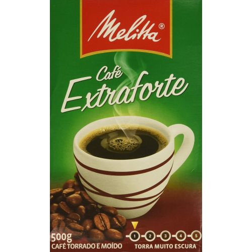  Melitta Extra Strong Roasted Coffee - 17.6 oz | Cafe Extra-Forte Melitta - 500g - (PACK OF 16)