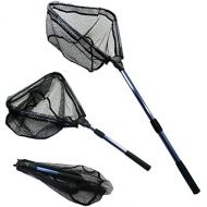 [아마존베스트]MelkTemn Fishing Net ,Fishing Set, Foldable Fishing Net, Telescopic Rod Handle (16.5-38.6 Inches), Durable Nylon Mesh, Secure Fishing Net, Expandable Landing Net