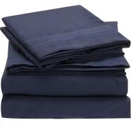 Mellanni Bed Sheet Set - Brushed Microfiber 1800 Bedding - Wrinkle, Fade, Stain Resistant - 4 Piece (Full, Royal Blue)