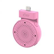 MeloAudio [Apple MFi Certified] Lolly Microphone iOS 3D Digital Stereo Condenser Recording Microphone Compatible for iPhone iPad iPod，Record Your Demos, Speeches, Performances, Show (Pink)
