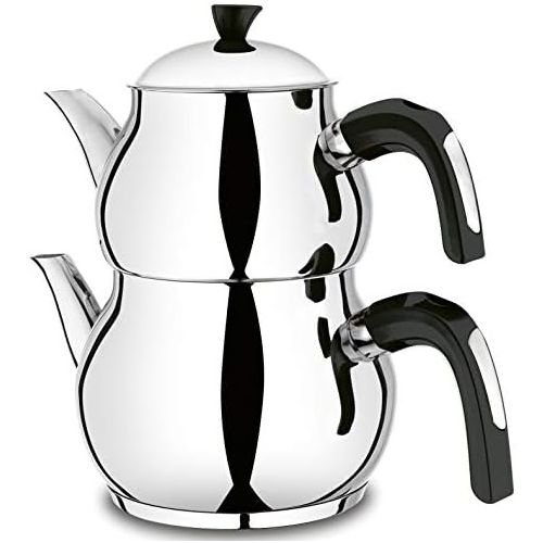  [아마존베스트]Melody Turkish Teapot Caydanlik Demlik Induction Kettle