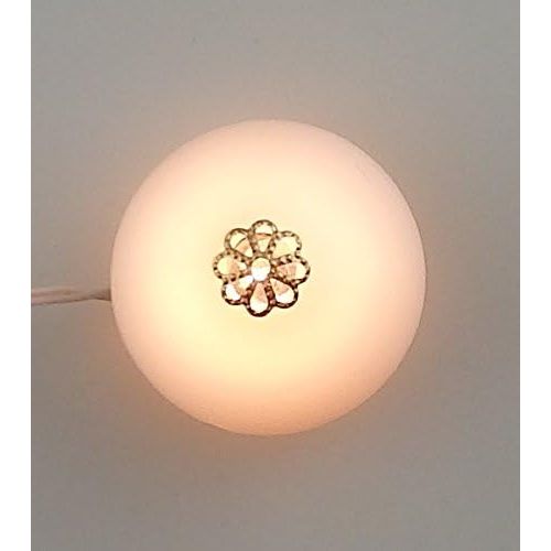  Melody Jane Dolls Houses Round Flush Ceiling Light 12V Lamp Miniature Electric Lighting