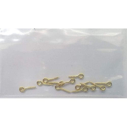  Melody Jane Dolls Houses Melody Jane 12 Brass Eyes for Dolls House Curtain Rods Miniature 1:12 Window Accessory 1.5mm