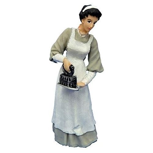  Melody Jane Dolls Houses Melody Jane Dollhouse People Victorian Maid in Grey Ironing 1:12 Resin Figure